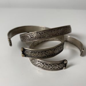 Bracelets en métal argenté : simples