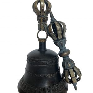 Ancienne cloche tibétaine avec son dorjé