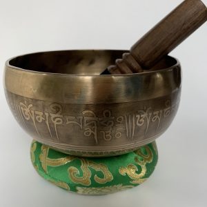 Bol tibétain gravé – 7 métaux – 605g – Do# – 142Hz