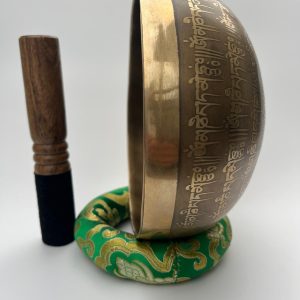 Bol tibétain gravé – 7 métaux – 710g – Si – 239Hz