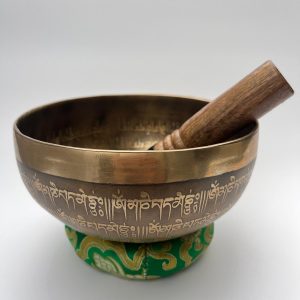Bol tibétain gravé – 7 métaux – 710g – Si – 239Hz