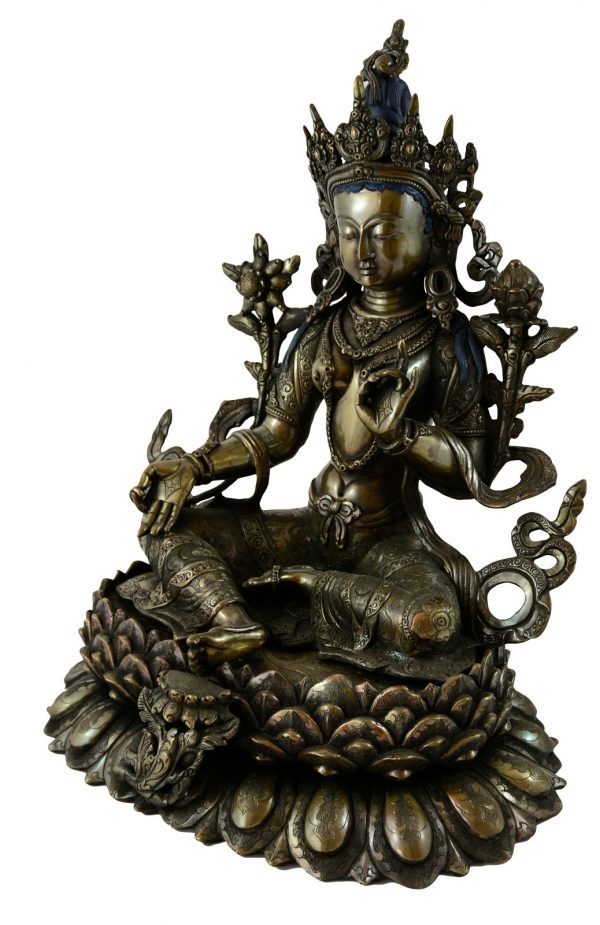 Statue de Tara verte, Bouddha, protectrice