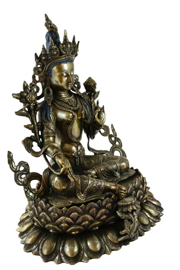 Statue de Tara verte, Bouddha, protectrice