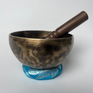 Bol tibétain gravé – 7 métaux – 375g – La# – 465Hz