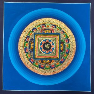 Mandala Kalachakra – Thangka original – doré