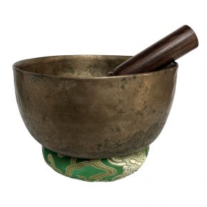 Ancien bol tibétain – 7 métaux – Thadobati – 495g – Fa#/92,5Hz