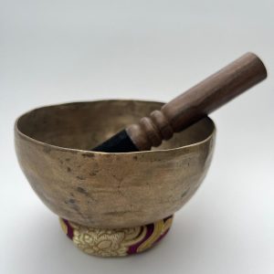 Ancien bol tibétain – 7 métaux – Thadobati – 345g – Fa# – 351Hz