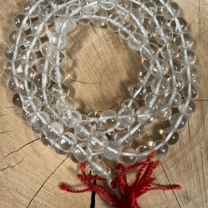 Mala/Collier en pierre naturelle – cristal de l’Himalaya